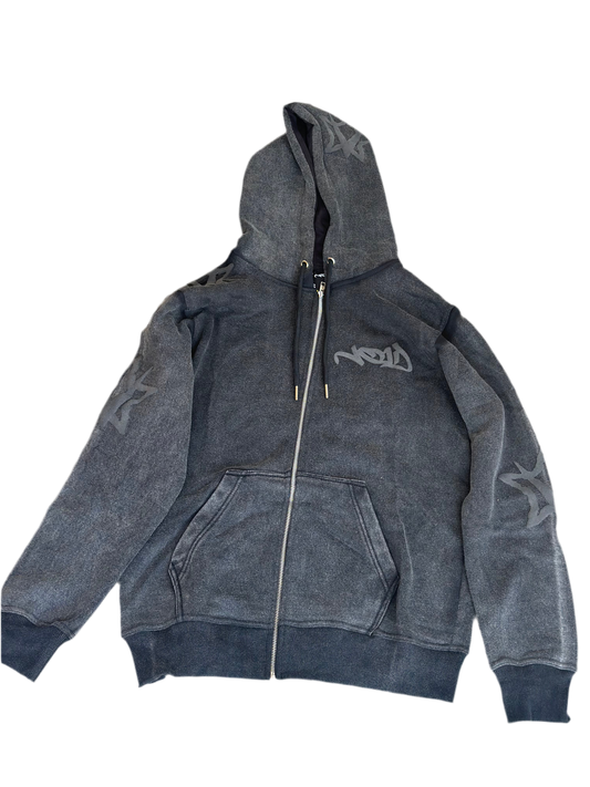 Black on Black Void Zip Up